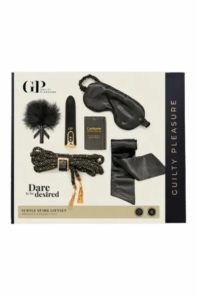 Dárková sada pro páry Guilty Pleasure Subtle Spark s minivibrátorem, 6 ks