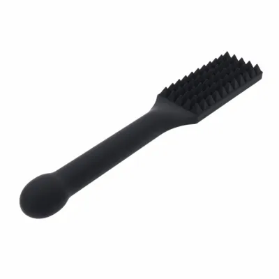 Silikonová plácačka s hroty Sportsheets Edge Spiked Paddle, kovové jádro, černá - obrázek 4