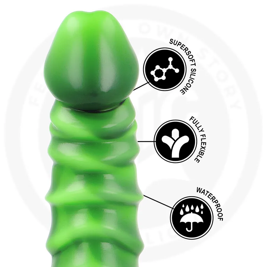 Silikonové dildo EPIC Caelion Living Root, 22,5 cm, zemité tóny - obrázek 7