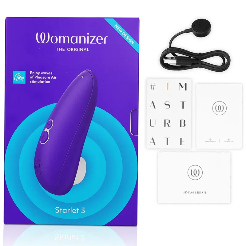 Tlakový stimulátor klitorisu Womanizer Starlet 3, indigový - obrázek 6