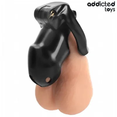 Klec cudnosti Addicted Toys Locked Midnight Cell, velikost M, černá - obrázek 3