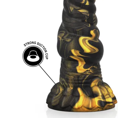 Silikonové dildo EPIC Furias inspirované řeckou mytologií, 17,6 cm, černé - obrázek 7