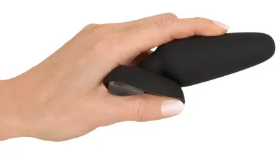 Anální kolík Black Velvets Silicone Plug M, kuželový, s přísavkou, 11,2 cm - obrázek 5