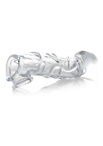 Prodlužovací návlek na penis XR Brands Master Series, průhledný, +5 cm - obrázek 3
