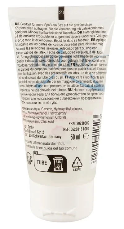 Lubrikační gel Just Glide Strawberry na vodní bázi, jahoda, 50 ml - obrázek 2