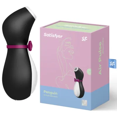 Tlakový stimulátor klitorisu Satisfyer Pro Penguin, černobílý - obrázek 3