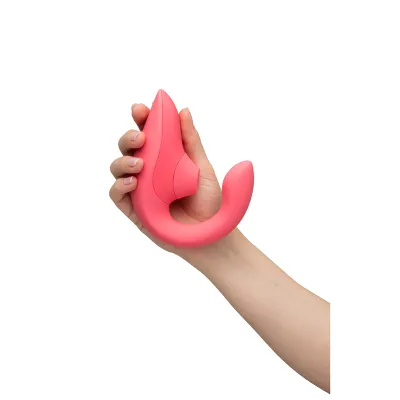 Rabbit vibrátor s tlakovým stimulátorem klitorisu Womanizer Blend, zářivě růžový (Rose) - obrázek 7