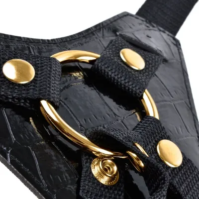 Strap-on Fetish Fantasy Gold Designer, postroj s odnímatelným dildem - obrázek 4