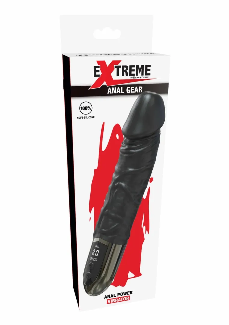 Anální vibrátor Extreme by Hidden Desire Anal Power Vibrator, silikon, černý - obrázek 3