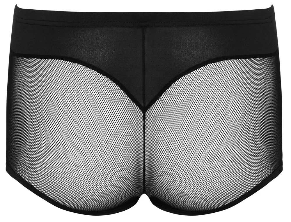 Pánské boxerky Svenjoyment z mikrovlákna a síťoviny, černé, L - obrázek 6