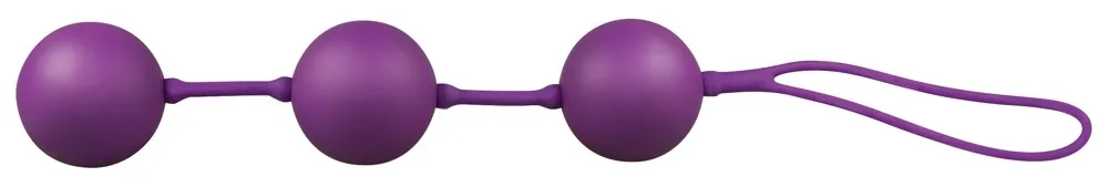 Venušiny kuličky You2Toys Velvet Balls Triple, silikon, fialové, 17 cm - obrázek 4