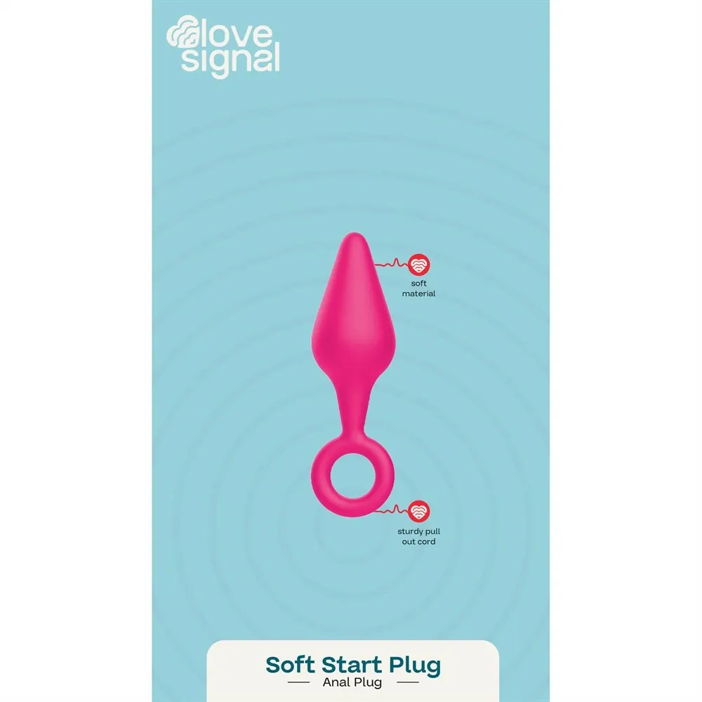 Anální kolík Love Signal Soft Start pro začátečníky, silikon, 9 cm, černý - obrázek 5
