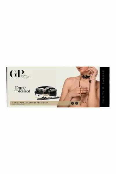 BDSM sada Guilty Pleasure Allure Pearl Pleasure Set, 7 dílů, s umělými perlami