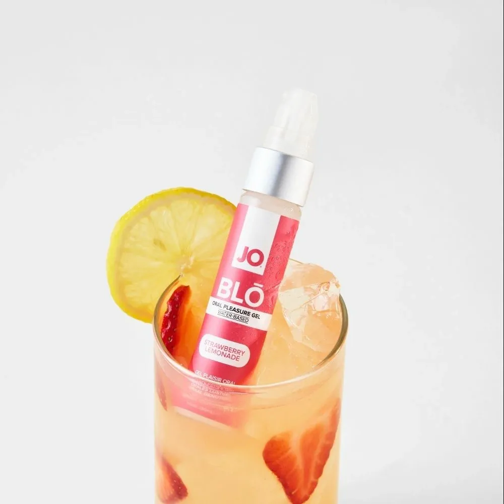 Gel na orální sex JO BLŌ s příchutí jahodové limonády, chladivý, 30 ml - obrázek 6