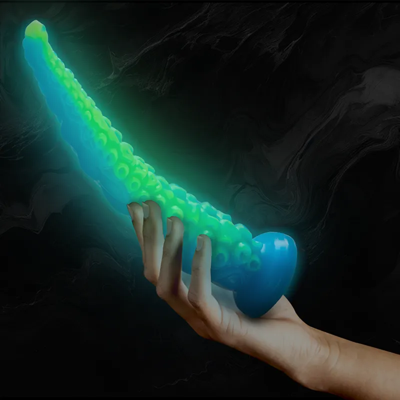 Silikonové dildo chapadlo EPIC Scylla, fluorescenční, velké, 31,5 cm - obrázek 10