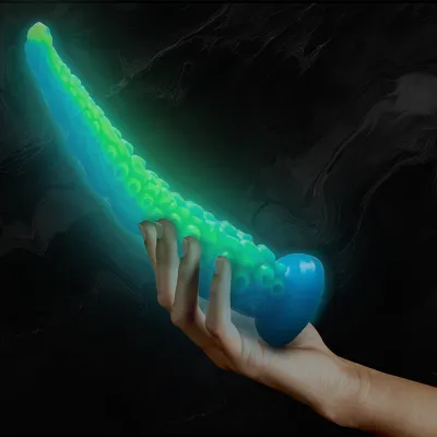 Silikonové dildo chapadlo EPIC Scylla, fluorescenční, velké, 31,5 cm - obrázek 10