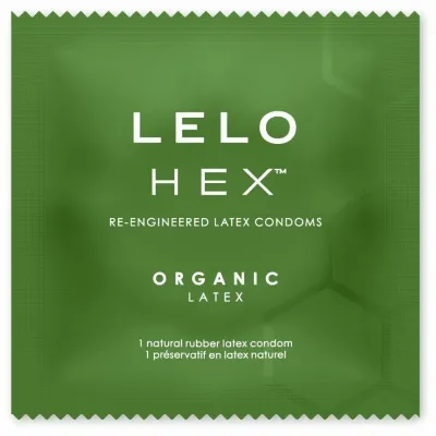 Kondomy LELO HEX Organic s L-argininem, 12 ks - obrázek 2