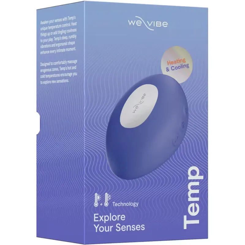 Hřejivý a chladivý vibrátor We-Vibe Temp, levandulově modrý - obrázek 16