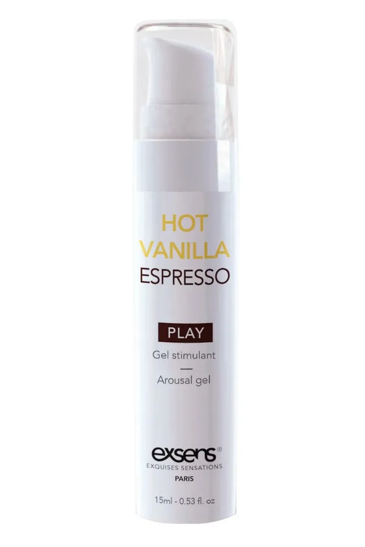 Hřejivý stimulační gel EXSENS Hot Vanilla Espresso, vanilka a káva, 15 ml - obrázek 3