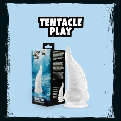 Dildo s přísavkou Mythical Mates Tentacle Play ve tvaru chapadla, průhledné, 22 cm - obrázek 6