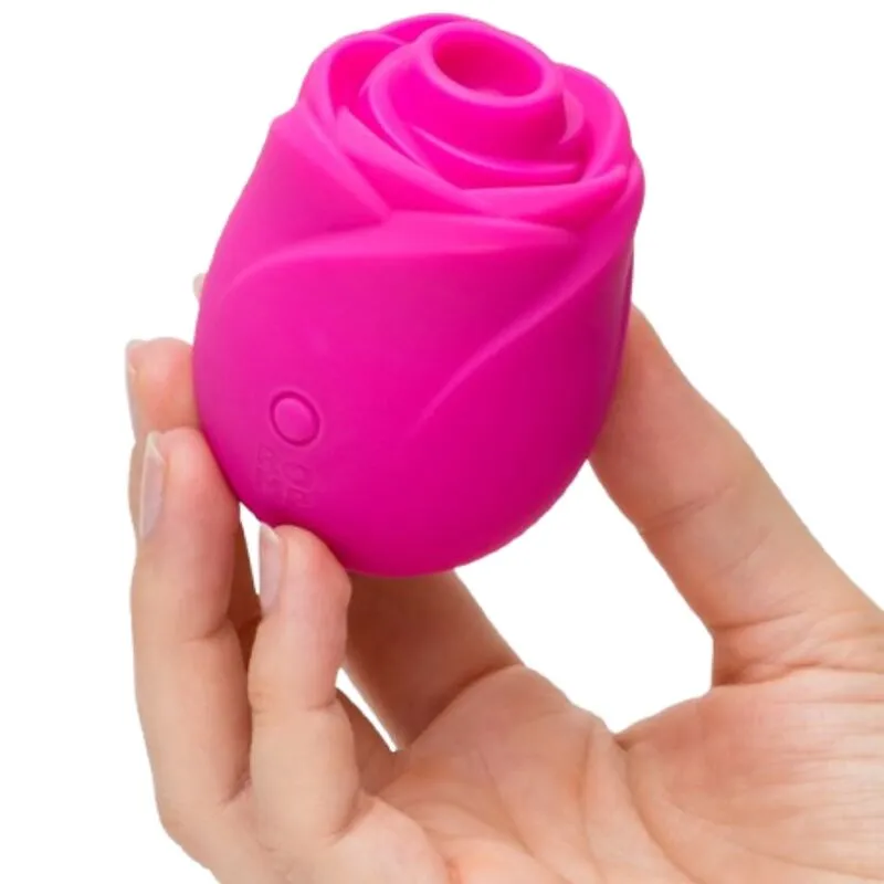 Tlakový stimulátor klitorisu ROMP Rose ve tvaru růže, růžový - obrázek 2