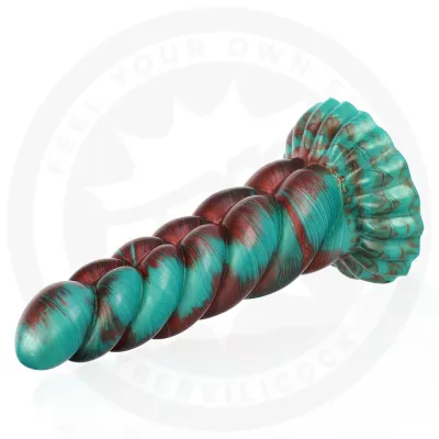 Silikonové dildo EPIC Zirion Aridfire, 20,6 cm, červenooranžové - obrázek 6