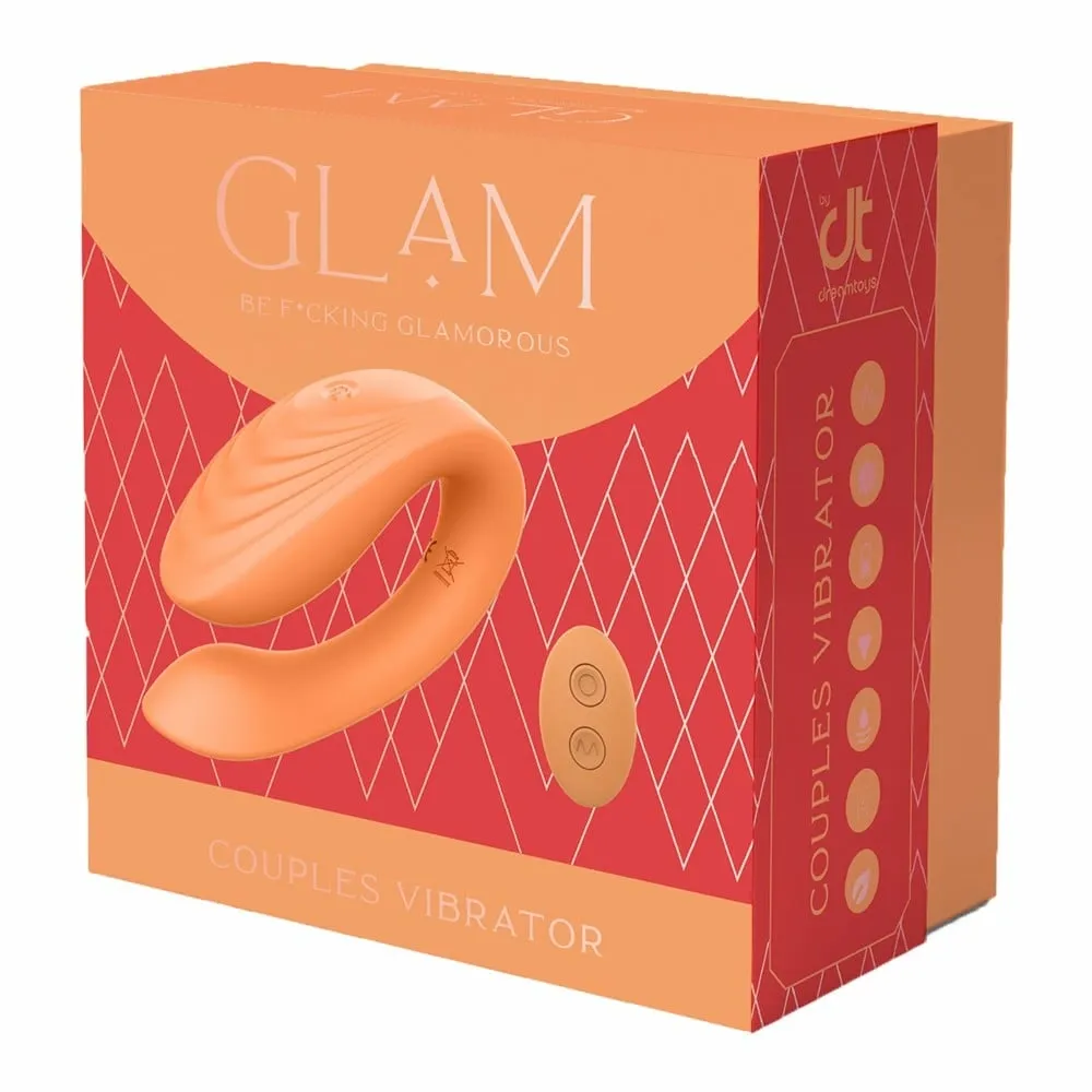 Vibrátor pro páry Dream Toys Glam s dálkovým ovládáním, ohebný, zlatý