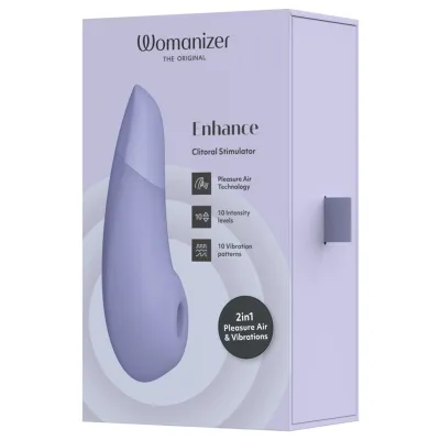 Tlakový stimulátor klitorisu s vibracemi Womanizer Enhance, lila - obrázek 15