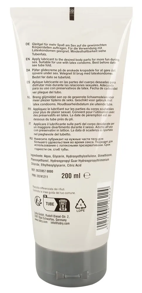 Hybridní lubrikační gel Just Glide Performance, 200 ml - obrázek 2