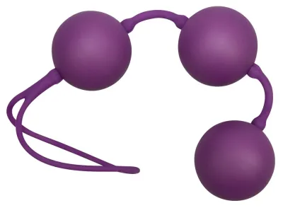 Venušiny kuličky You2Toys Velvet Balls Triple, silikon, fialové, 17 cm - obrázek 2