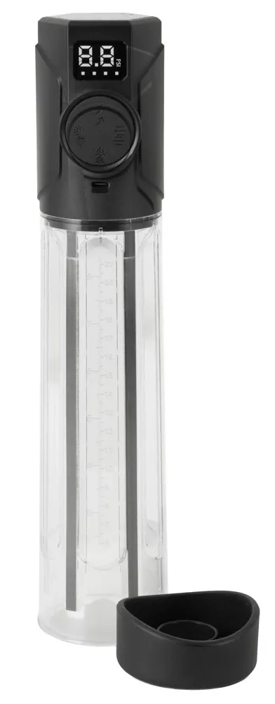 Vakuová pumpa na penis MrBoner Red Light Power Pump, infračervený ohřev, LED displej - obrázek 3