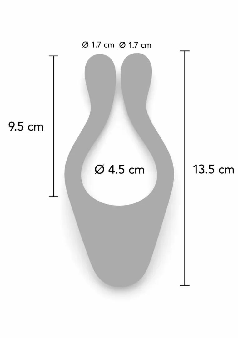 Vibrátor pro páry ToyJoy Icon 2 Superb s dálkovým ovládáním, silikon, modrý - obrázek 2
