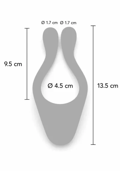 Vibrátor pro páry ToyJoy Icon 2 Superb s dálkovým ovládáním, silikon, modrý - obrázek 2