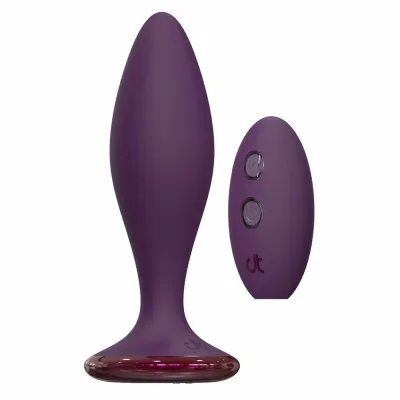 Anální vibrátor GLAM Strong Anal Vibe s dálkovým ovládáním, silikon, černý, 12,8 cm - obrázek 2