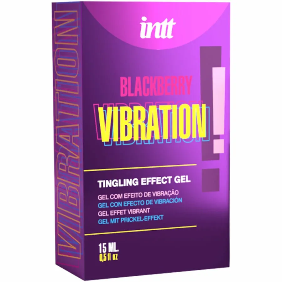 Stimulační gel s vibračním efektem INTT Liquid Vibrating Gel, ostružina, 15 ml - obrázek 2
