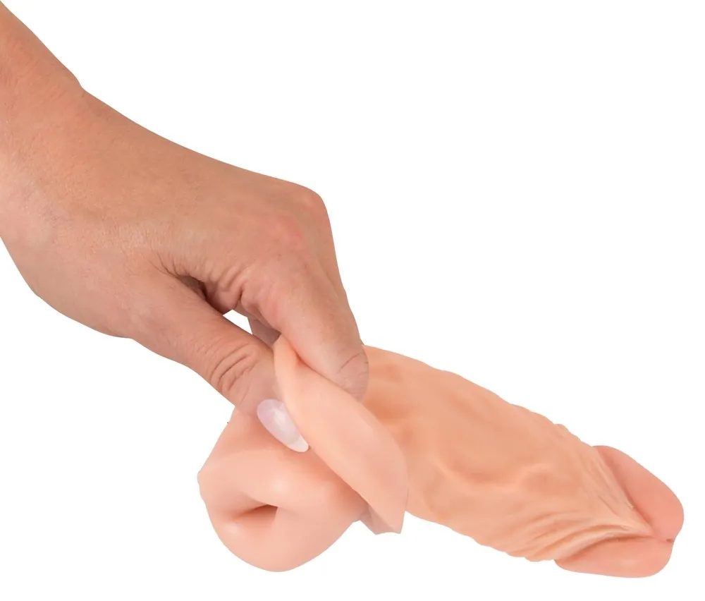 Prodlužovací návlek na penis You2Toys Nature Skin, realistický, tělový, 19,5 cm - obrázek 8