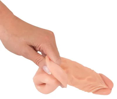 Prodlužovací návlek na penis You2Toys Nature Skin, realistický, tělový, 19,5 cm - obrázek 8