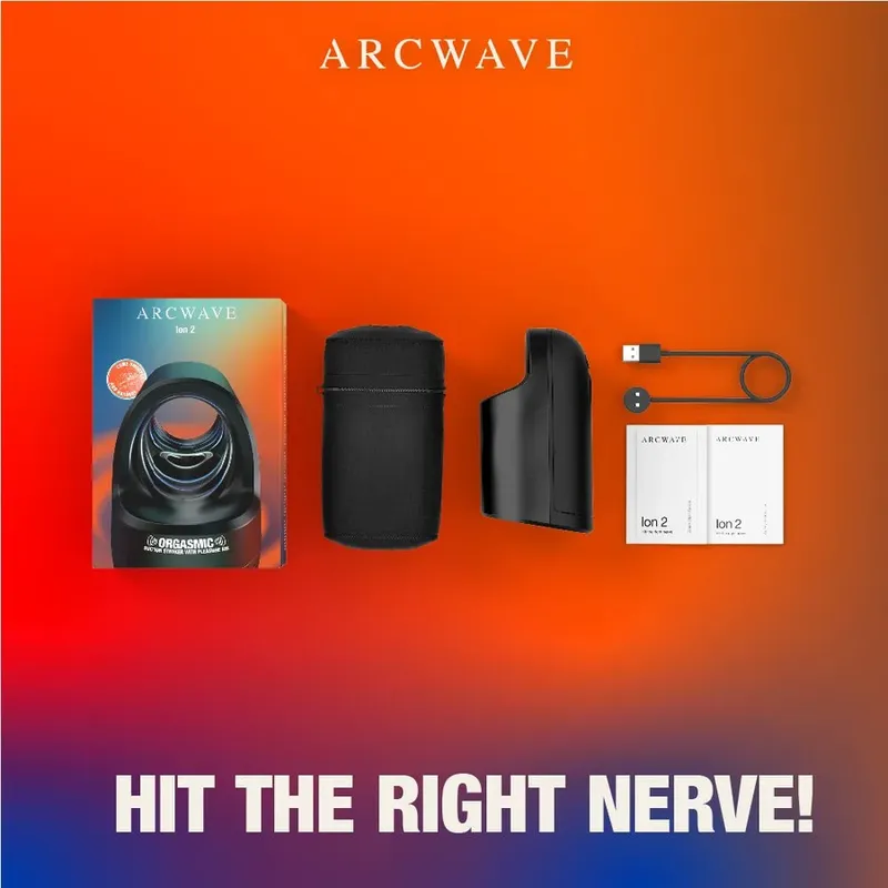 Masturbátor s pulzními tlakovými vlnami Arcwave Ion 2, černý - obrázek 9
