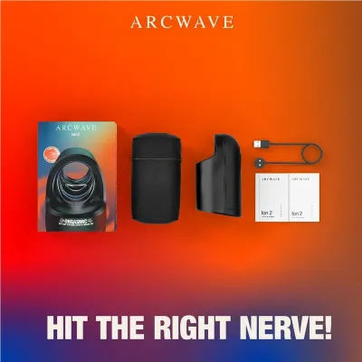 Masturbátor s pulzními tlakovými vlnami Arcwave Ion 2, černý - obrázek 9