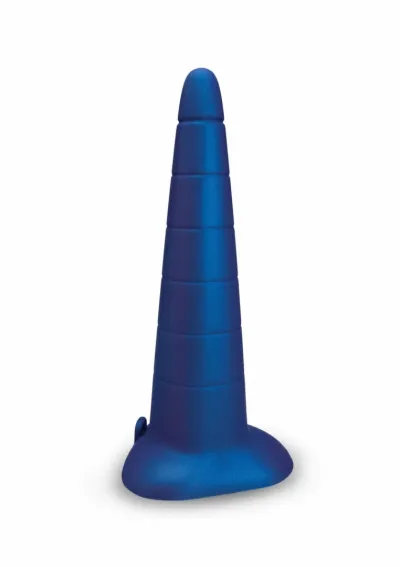 Silikonový anální kónus b-Vibe Anal Stretcher Training Cone, vroubkovaný, 18,4 cm, černý - obrázek 3
