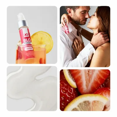 Gel na orální sex JO BLŌ s příchutí jahodové limonády, chladivý, 30 ml - obrázek 8