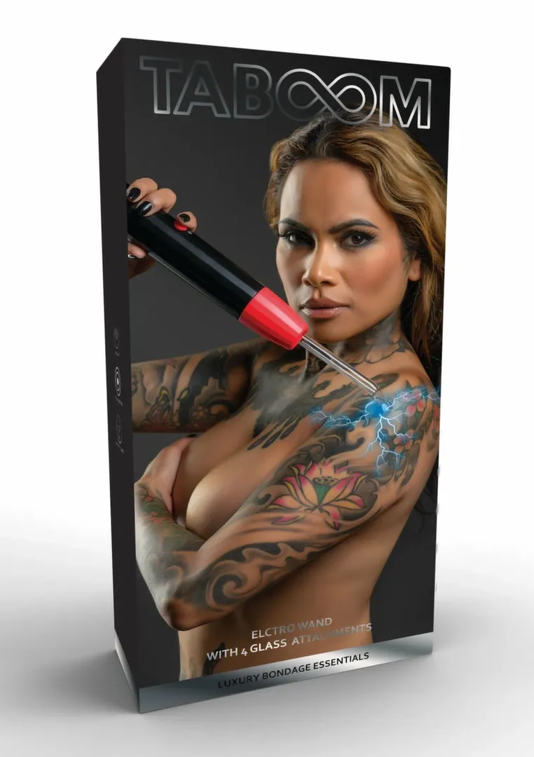 Elektrostimulační hůlka Taboom Electro Wand Glass Set se 4 skleněnými nástavci - obrázek 3