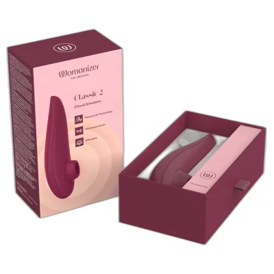 Tlakový stimulátor klitorisu Womanizer Classic 2, vínový - obrázek 10
