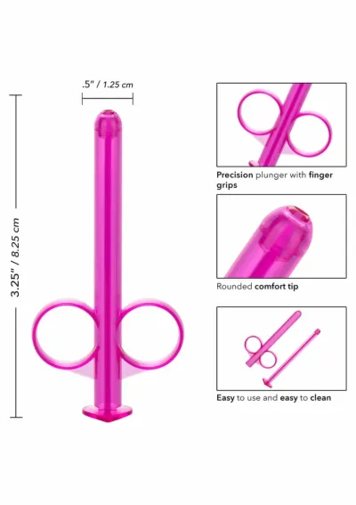 Aplikátor lubrikačního gelu CalExotics Lube Tube, průhledný, 2 ks - obrázek 3