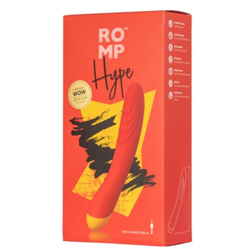 Vibrátor na bod G ROMP Hype, červený - obrázek 7