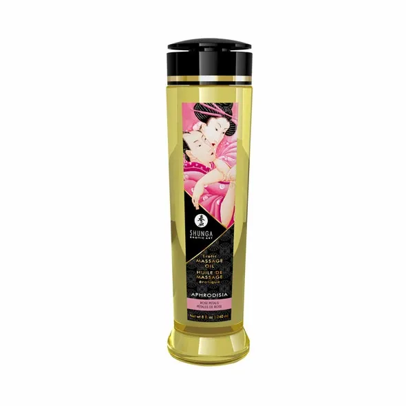 Masážní olej Shunga Aphrodisia, růže, 240 ml