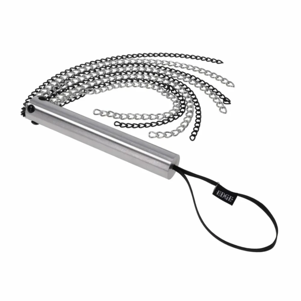 Řetězové důtky Sportsheets Edge Chain Flogger, kovové, černé, 54 cm - obrázek 6
