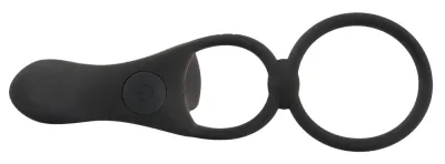 Vibrátor pro páry Black Velvets s dvojitým kroužkem, nabíjecí, voděodolný, černý - obrázek 5