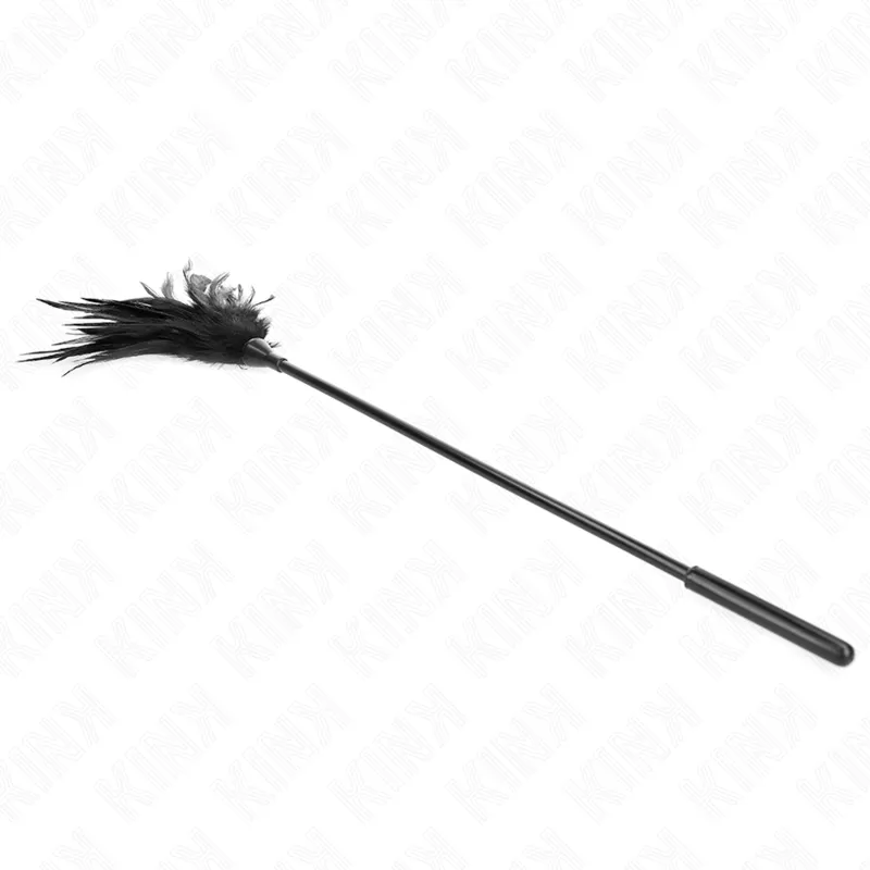 Lechtátko z peří KINK, černé, 45 cm - obrázek 3