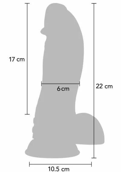 Vibrační dildo s přísavkou Hidden Desire Dinosaur Monster, silikon, velké - obrázek 2